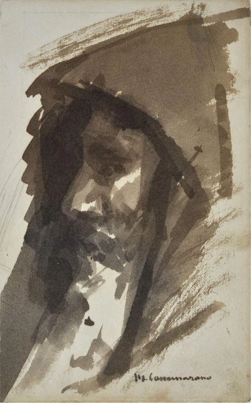 Figura di uomo con barba